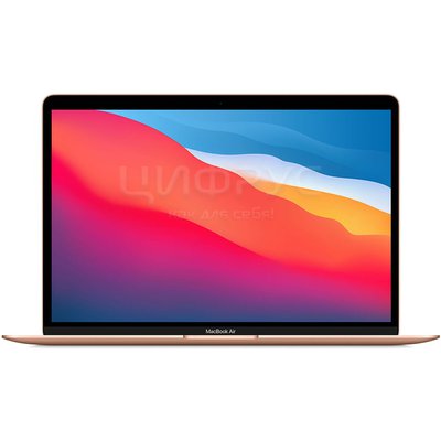 Apple MacBook Air 13 Late 2020 (Apple M1 3.20 MHz/13.3/2560x1600/16GB/512GB SSD/DVD /Apple graphics 8-core/Wi-Fi/Bluetooth/macOS) (Z12B00048) Gold () - 