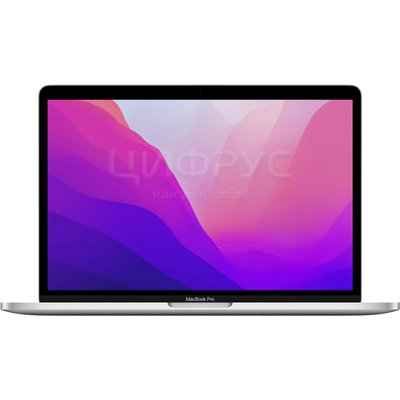 Apple MacBook Pro 13 2022 (Apple M2, RAM 8GB, SSD 256GB, Apple graphics 10-core, macOS) Silver MNEP3 - Цифрус