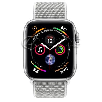 Apple Watch Series 4 GPS 44mm Aluminum Case with Sport Loop silver/white - 