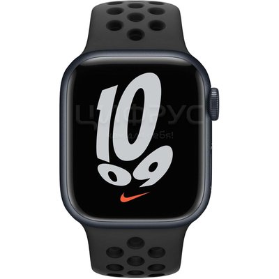 Apple Watch Series 7 41mm Aluminum Case with Sport Band Nike Black - Цифрус