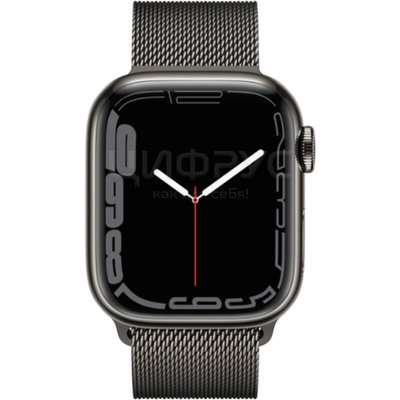 Apple Watch Series 7 45mm Stainless Steel Case with Milanese Black - 