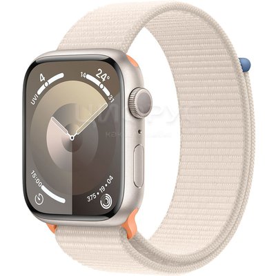 Apple Watch Series 9 41mm Aluminum Starlight Sport Loop - 