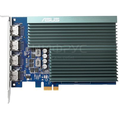 Asus PCI-E GT730-4H-SL-2GD5 NVIDIA GeForce GT 730 2048Mb 64 GDDR5 902/5010 HDMIx4 HDCP Ret (GT730-4H-SL-2GD5) (РСТ) - Цифрус