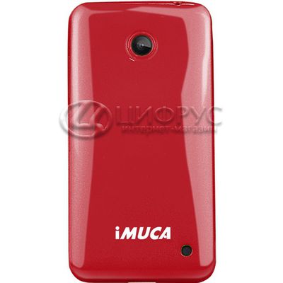 Задняя накладка для Nokia Lumia 630 красная силикон - Цифрус