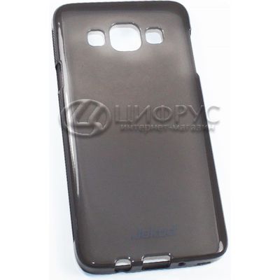 Задняя накладка для Samsung Galaxy A3 черная силикон - Цифрус