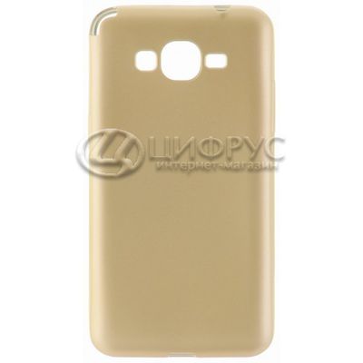 Задняя накладка для Samsung Galaxy J2 Prime золотая силикон - Цифрус