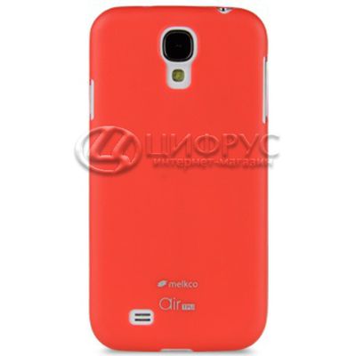 Задняя накладка для Samsung Galaxy S4 красная силикон - Цифрус