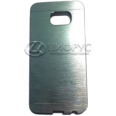 Задняя накладка для Samsung Galaxy S6 серебрянная металл lux - Цифрус