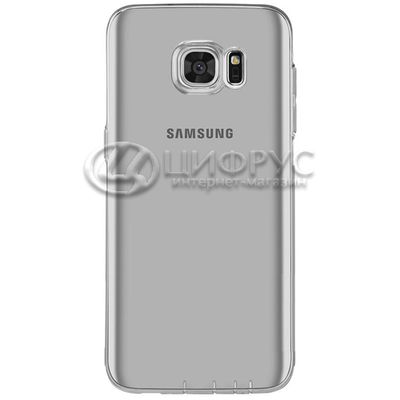 Задняя накладка для Samsung S7 прозрачная силиконовая - Цифрус