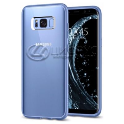 Задняя накладка для Samsung S8 Plus прозрачная с синим Spigen - Цифрус