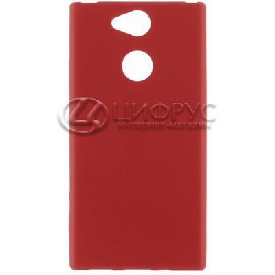 Задняя накладка для Sony Xperia XA2 красная силикон - Цифрус