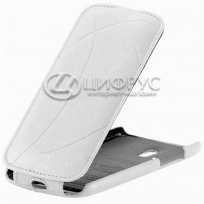 Чехол для HTC Desire 500 откидной белая кожа - Цифрус