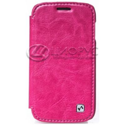 Чехол для Samsung Ace 3 S7270 / S7275 книжка розовая кожа - Цифрус