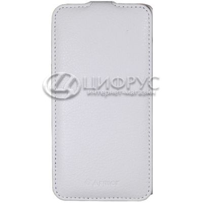 Чехол для Samsung Galaxy S6 Edge G925 откидной белая кожа - Цифрус