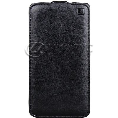 Чехол для Samsung Galaxy S6 Edge G925 откидной черная кожа - Цифрус