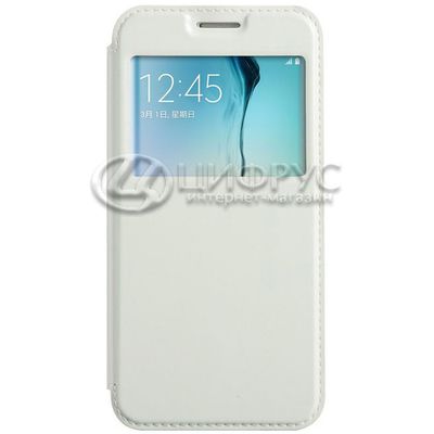 Чехол для Samsung Galaxy S6 книжка с окном белая - Цифрус