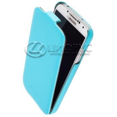 Чехол для Samsung Note 3 откидной голубая кожа - Цифрус