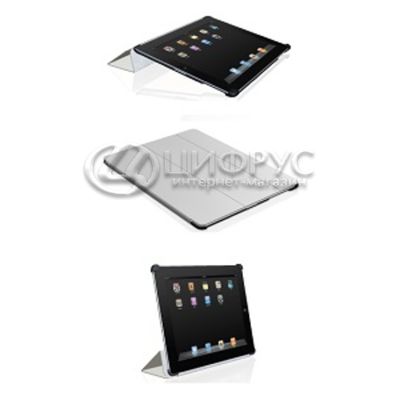 Чехол жалюзи для Apple iPad 2 / iPad 3 / iPad 4 / под оригинал белая кожа - Цифрус