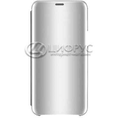 Чехол-книга для Samsung Galaxy A70 серебряный Clear View - Цифрус