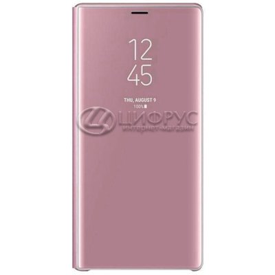 Чехол-книга для Samsung Galaxy A72 розовое золото Clear View - Цифрус