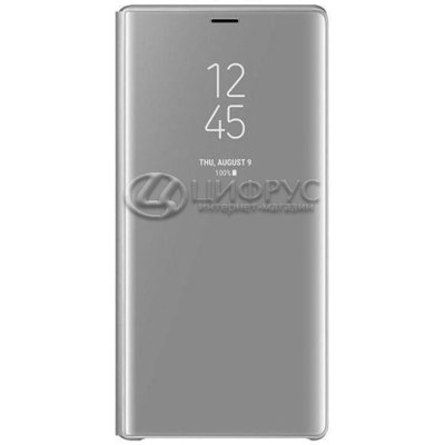 Чехол-книга для Samsung Galaxy S21+ серебряный Clear View - Цифрус