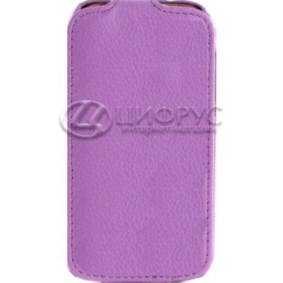 Чехол откидной для LG L7 фиолетовая кожа - Цифрус