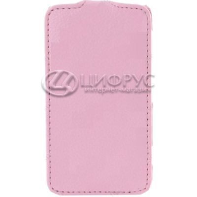 Чехол откидной для Samsung S7562 розовая кожа - Цифрус