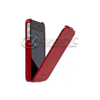 Чехол откидной для Sony Xperia Acro S красная кожа - Цифрус