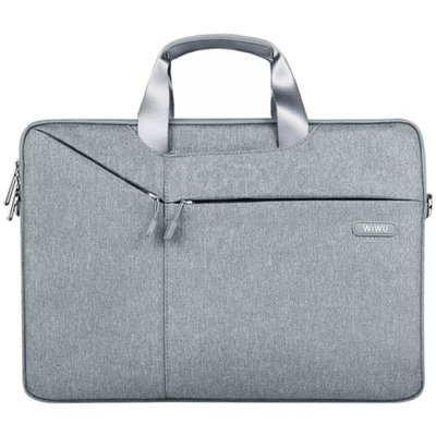 Чехол сумка 13-14 для Macbook/Ноутбука Wiwu Gent Business handbag Gray - Цифрус