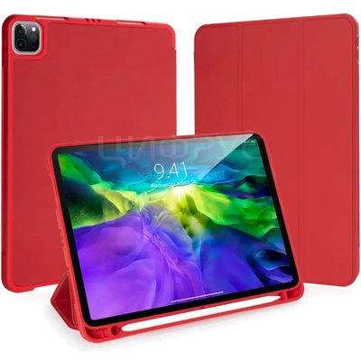 Чехол-жалюзи для iPad Pro 12.9 (2020/2021/2022) красный Gurdini с отсеком для стилуса - Цифрус