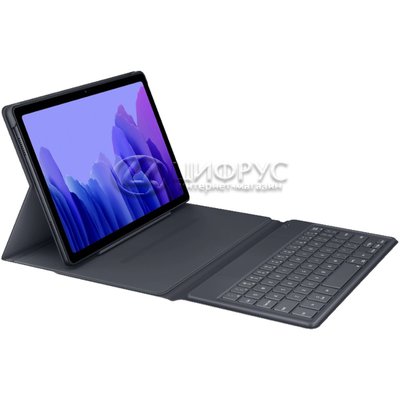 Чехол-жалюзи для Samsung Galaxy Tab A7 SM-T500/505 серый с клавиатурой РСТ - Цифрус