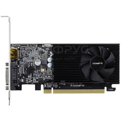 Gigabyte PCI-E GV-N1030D4-2GL NVIDIA GeForce GT 1030 2048Mb 64 DDR4 1177/2100 DVIx1 HDMIx1 HDCP Ret low profile (GV-N1030D4-2GL) () - 