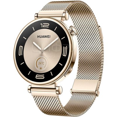 HUAWEI Watch GT 4 41mm (55020BHW) Gold Milanese Strap () - 