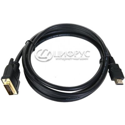 Кабель HDMI M DVI M 24+1 DUAL LINK 2м - Цифрус