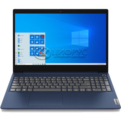 Lenovo IdeaPad 3 15IIL05 (Intel Core i3 1005G1 1200MHz/15.6/1920x1080/8Gb/512Gb SSD/DVD /Intel UHD Graphics/Wi-Fi/Bluetooth/Windows 10 Home) Blue (81WE00KRRU) () - 