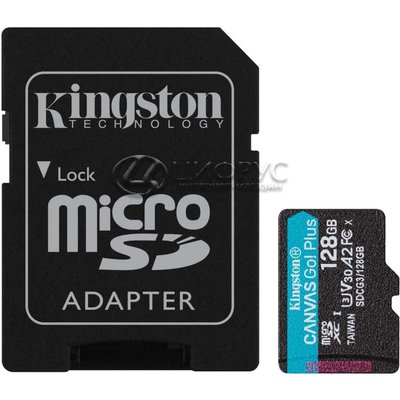 Карта памяти 4K MicroSD 128gb 170MB/s SDXC Kingston Class 10 UHS-I A2 C10 V30 U3 + адаптерSD - Цифрус