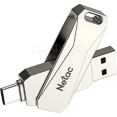 USB Flash Drive   64GB Netac U782CB USB3.0+TypeC Dual Flash Drive - 