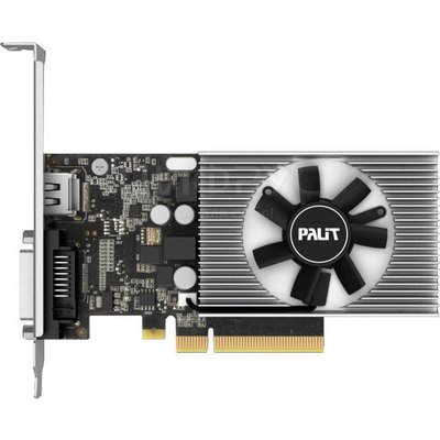 Palit PCI-E PA-GT1030 2GD4 NVIDIA GeForce GT 1030 2048Mb 64 DDR4 1151/2100 DVIx1 HDMIx1 HDCP Bulk low profile (NEC103000646-1082F BULK) (РСТ) - Цифрус