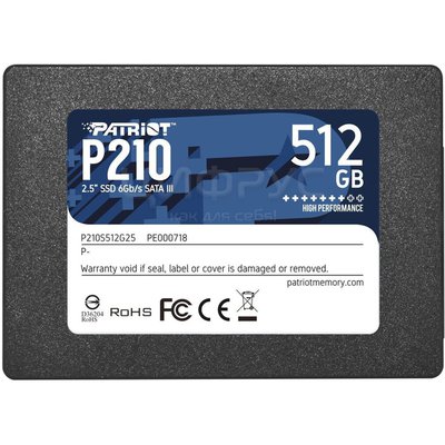 Patriot Memory P210 512Gb SATA (P210S512G25) (EAC) - 