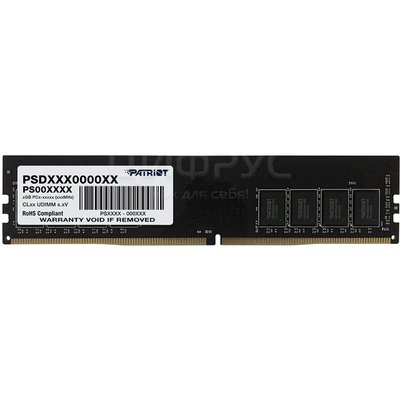 Patriot Memory Signature 16 DDR4 2666 DIMM CL19, Ret (PSD416G26662) () - 