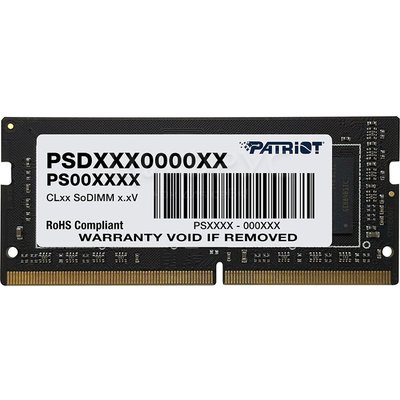 Patriot Memory Signature 8 DDR4 2666 SODIMM CL19 single rank, Ret (PSD48G266681S) () - 