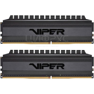 Patriot Memory VIPER 4 BLACKOUT 8 (4x2) DDR4 3000 DIMM CL16 dual rank (PVB48G300C6K) () - 