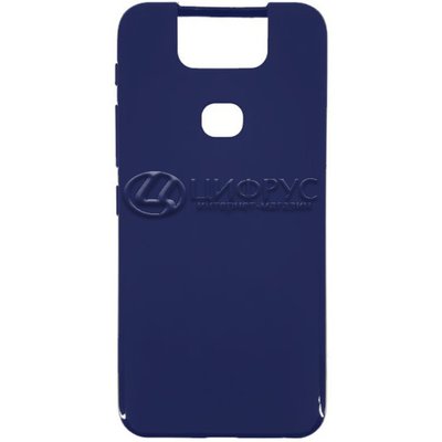 Задняя накладка для Asus Zenfone 6 ZS630KL синяя силикон - Цифрус