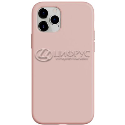 Задняя накладка для iPhone 12/12Pro розовая Nano силикон - Цифрус