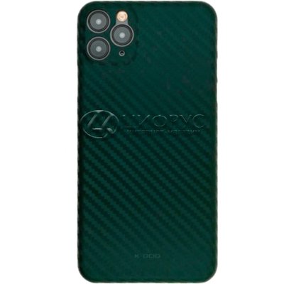 Задняя накладка для iPhone 12/12Pro зеленая Air Carbon пластик - Цифрус