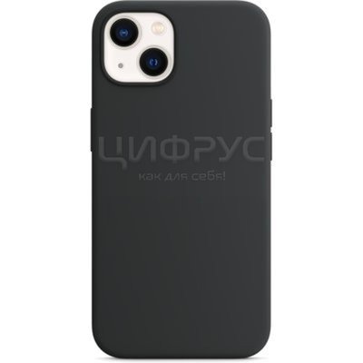 Задняя накладка для iPhone 13 MagSafe Silicone Case тёмная ночь - Цифрус