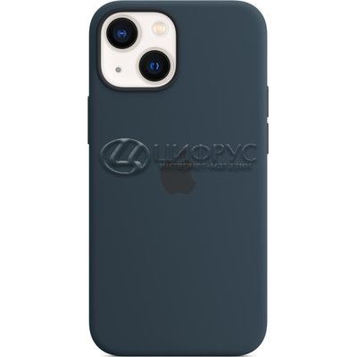 Задняя накладка для iPhone 13 Mini MagSafe Silicone Case синий омут - Цифрус