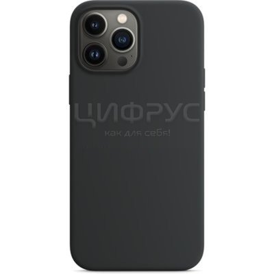 Задняя накладка для iPhone 13 Pro MagSafe Silicone Case темная ночь - Цифрус