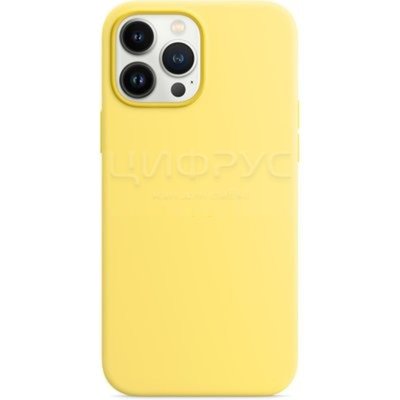 Задняя накладка для iPhone 13 Pro Max MagSafe Silicone Case лимонная цедра - Цифрус