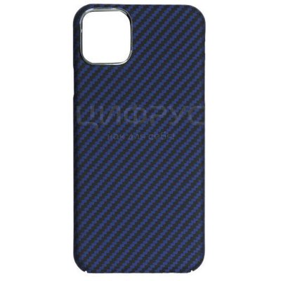 Задняя накладка для iPhone 13 синяя K-DOO Kevlar карбон - Цифрус